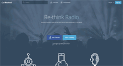 Desktop Screenshot of mixcloud.com